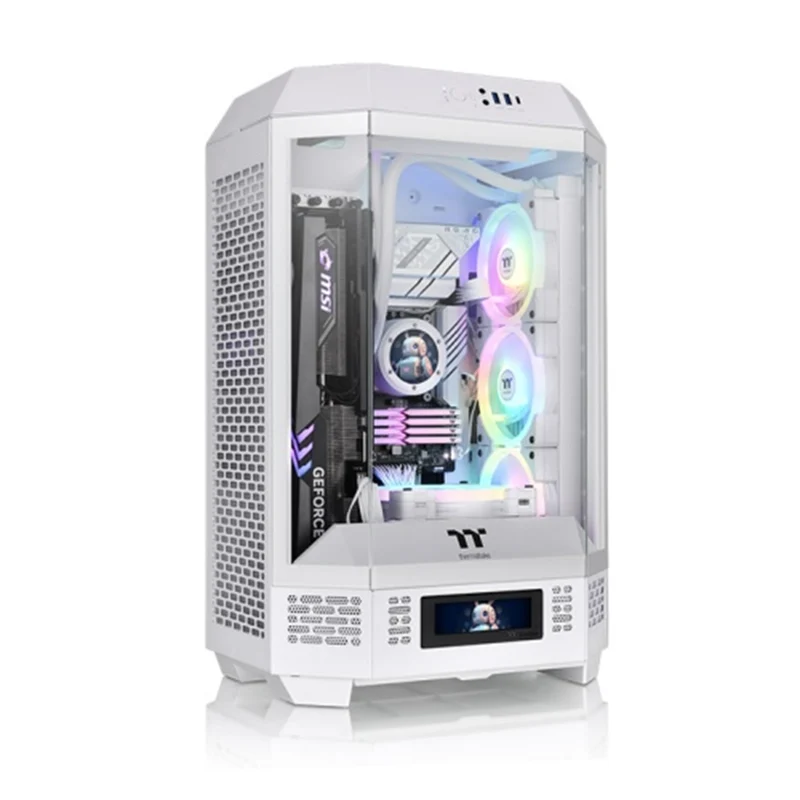 Thermaltake The Tower 300 Micro ATX 3mm Tempered Glass PC Case (Black, Hydrangea Blue, Snow, Bumblebee, Matcha Green)