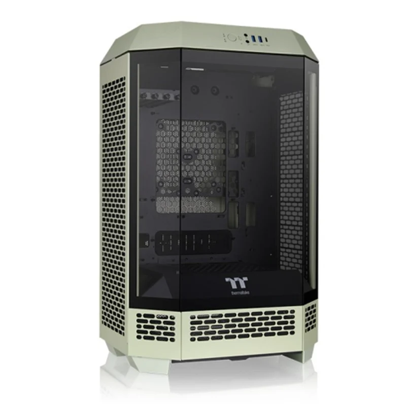 Thermaltake The Tower 300 Micro ATX 3mm Tempered Glass PC Case (Black, Hydrangea Blue, Snow, Bumblebee, Matcha Green)