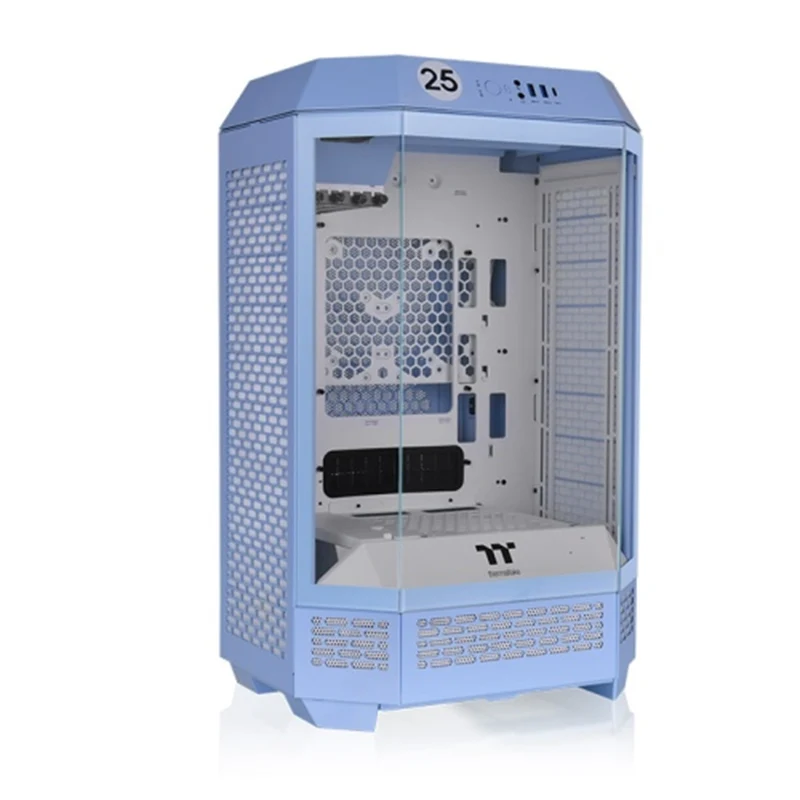 Thermaltake The Tower 300 Micro ATX 3mm Tempered Glass PC Case (Black, Hydrangea Blue, Snow, Bumblebee, Matcha Green)