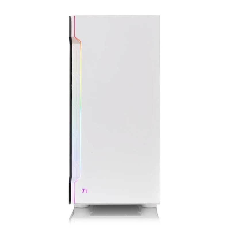 Thermaltake H200 TG RGB Mid Tower 4mm Tempered Glass PC Case (Black, Snow)