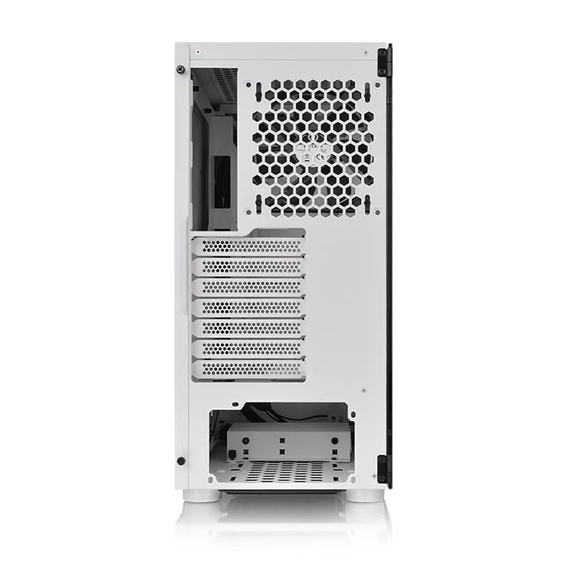 Thermaltake H200 TG RGB Mid Tower 4mm Tempered Glass PC Case (Black, Snow)