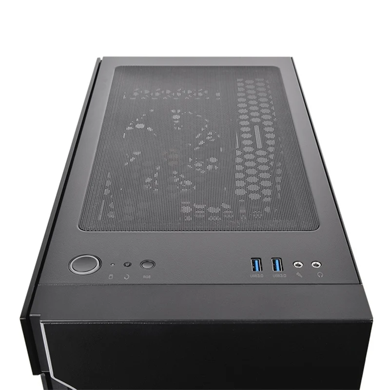 Thermaltake H200 TG RGB Mid Tower 4mm Tempered Glass PC Case (Black, Snow)
