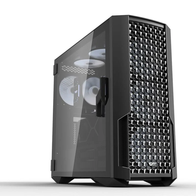 Darkflash DF7100 Tempered Glass Side Panel Luxury ATX PC Case (Black)