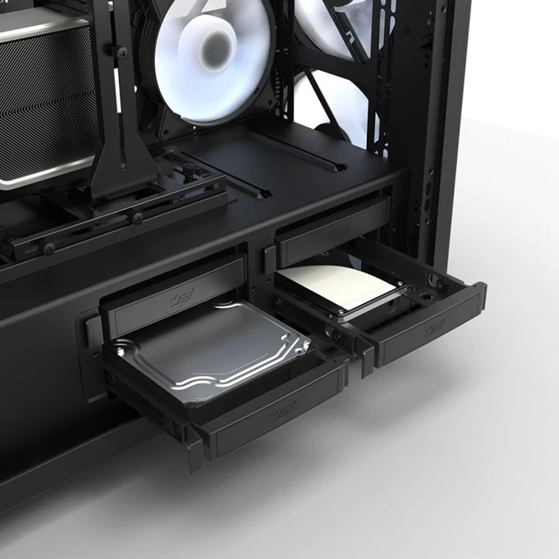 Darkflash DF7100 Tempered Glass Side Panel Luxury ATX PC Case (Black)