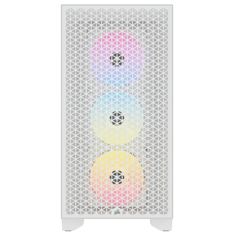 Corsair 3000D RGB Airflow Tempered Glass Mid-Tower ATX PC Case (White)