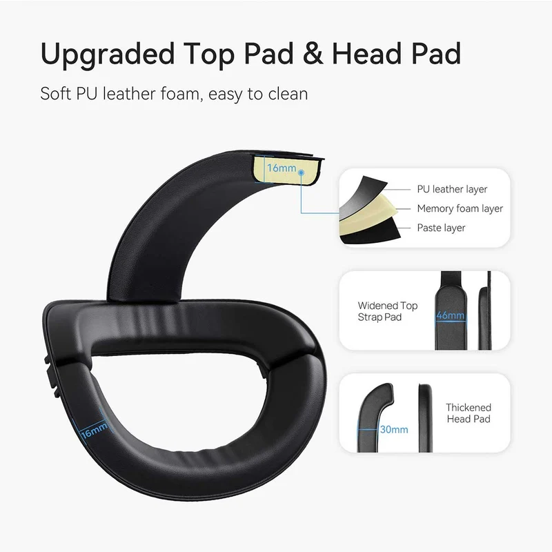 Kiwi Design Comfort Head Strap For Meta Quest 3 (White) (Q31-2.1)