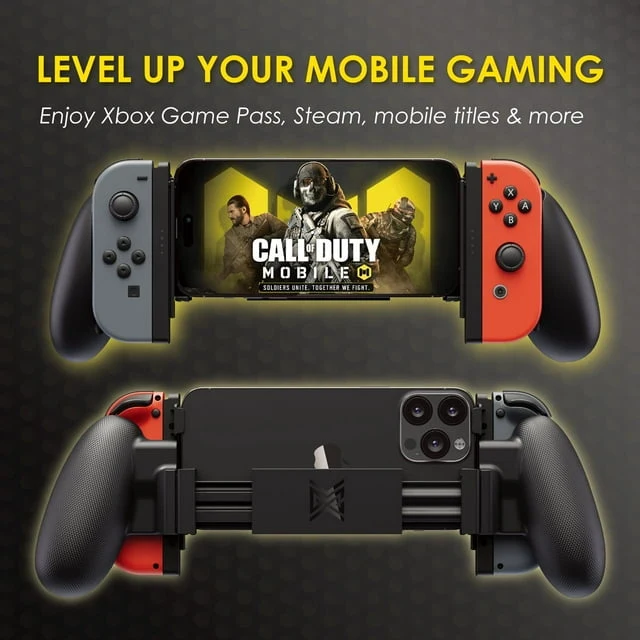 Proteus 3-in-1 JoyCon Grip for Nintendo Switch/ iPhone/ Android (Black)