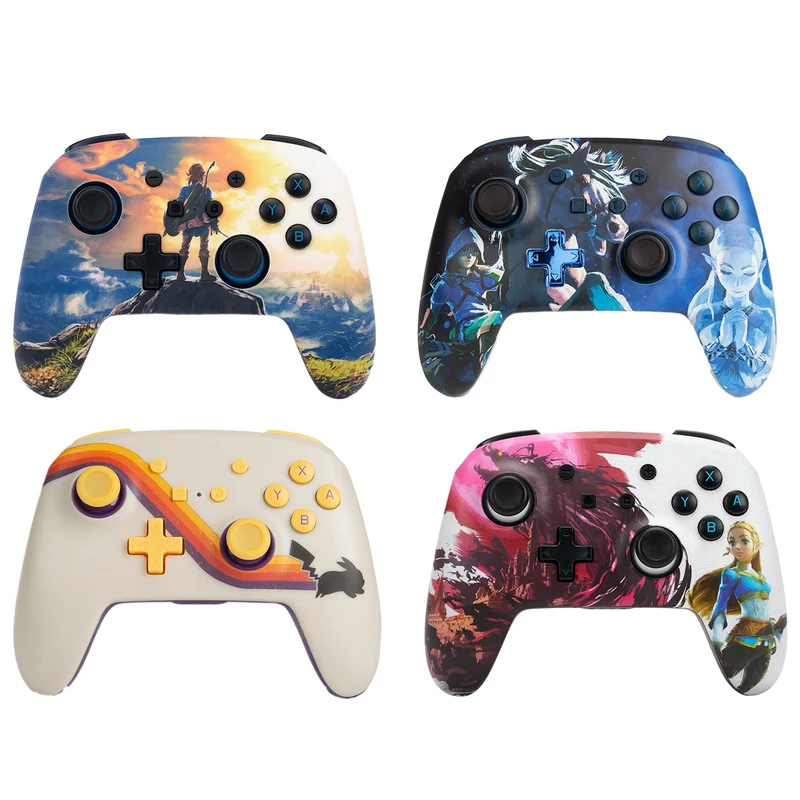 Power-A Enhanced Wireless Controller for Switch (Pokemon Pikachu Retro, Kingdom of Hyrule, Blood Moon Zelda, Legend of Zelda Midnight Ride)