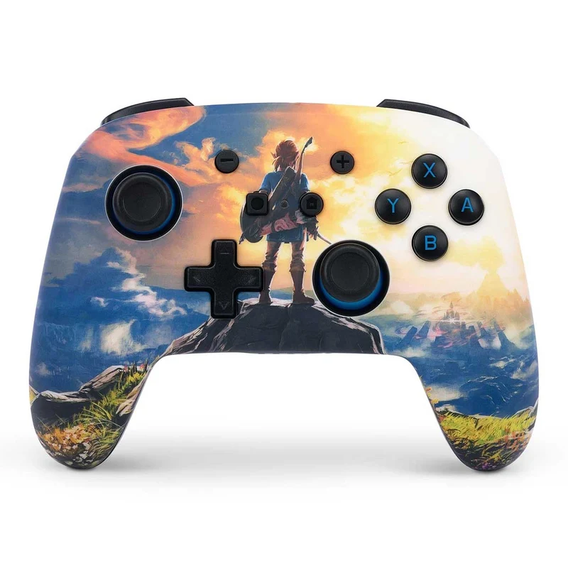 Power-A Enhanced Wireless Controller for Switch (Pokemon Pikachu Retro, Kingdom of Hyrule, Blood Moon Zelda, Legend of Zelda Midnight Ride)