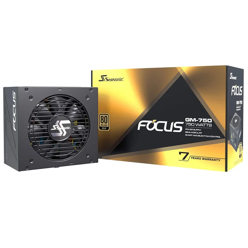 Seasonic Focus GX 80+ Gold Fully Modular Power Supply with Updated Cable for RTX 4000 Series