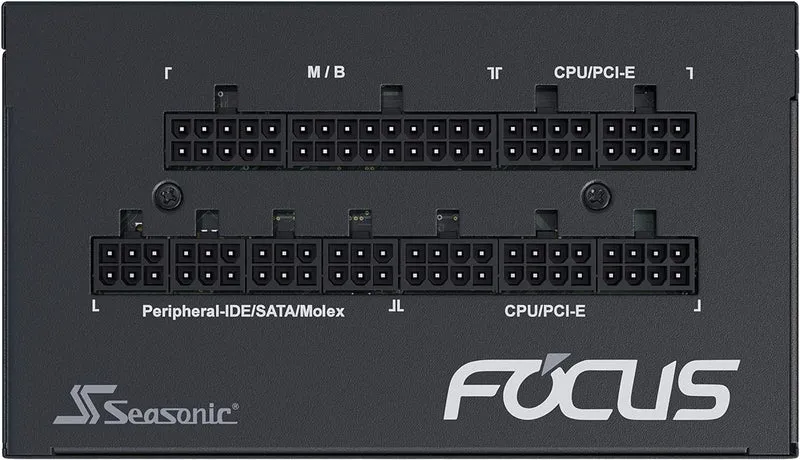 Seasonic Focus GX 80+ Gold Fully Modular Power Supply with Updated Cable for RTX 4000 Series