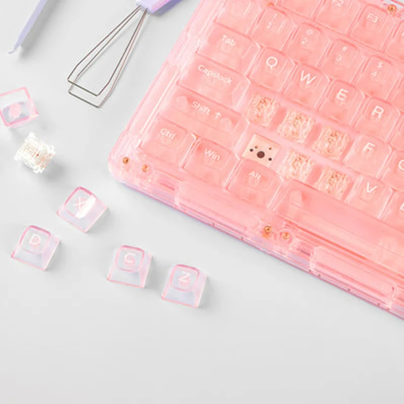 Monsgeek Ice 75 Multi-Mode RGB Hot-Swappable Transparent Mechanical Keyboard (Crystal Pro)