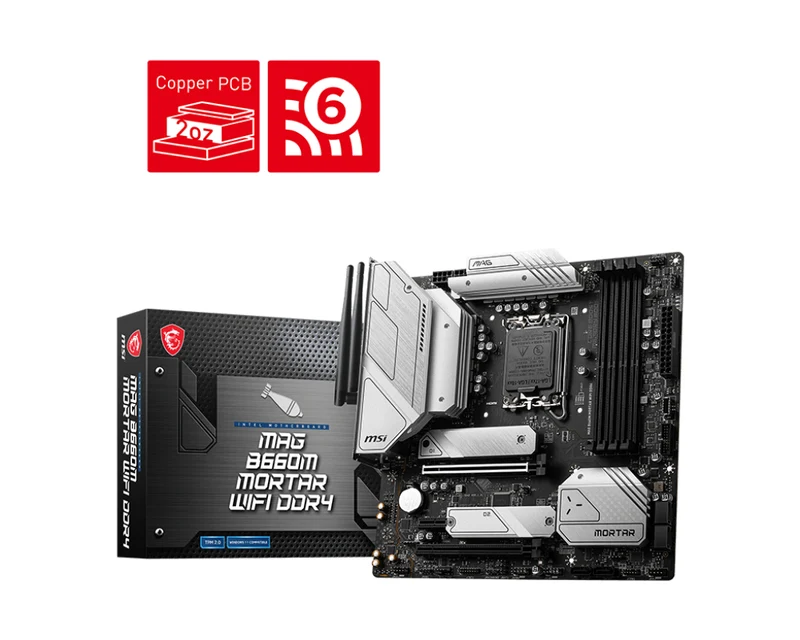 MSI MAG B660M Mortar WiFi DDR4 Motherboard