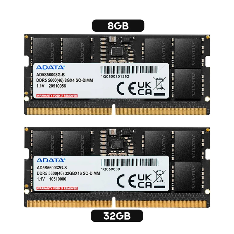 Adata DDR5 5600MHz SO-DIMM Memory (8GB, 32GB)