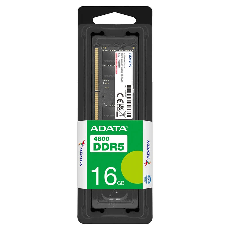 Adata 16GB DDR5 4800MHz SO-DIMM Memory (AD5S480016G-S)
