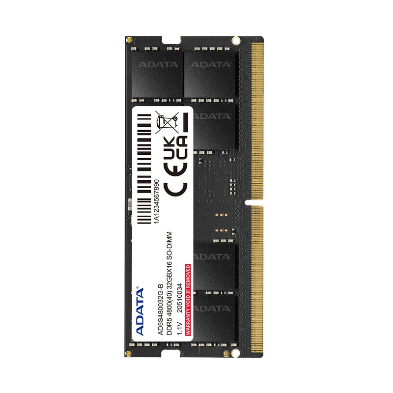 Adata 16GB DDR5 4800MHz SO-DIMM Memory (AD5S480016G-S)