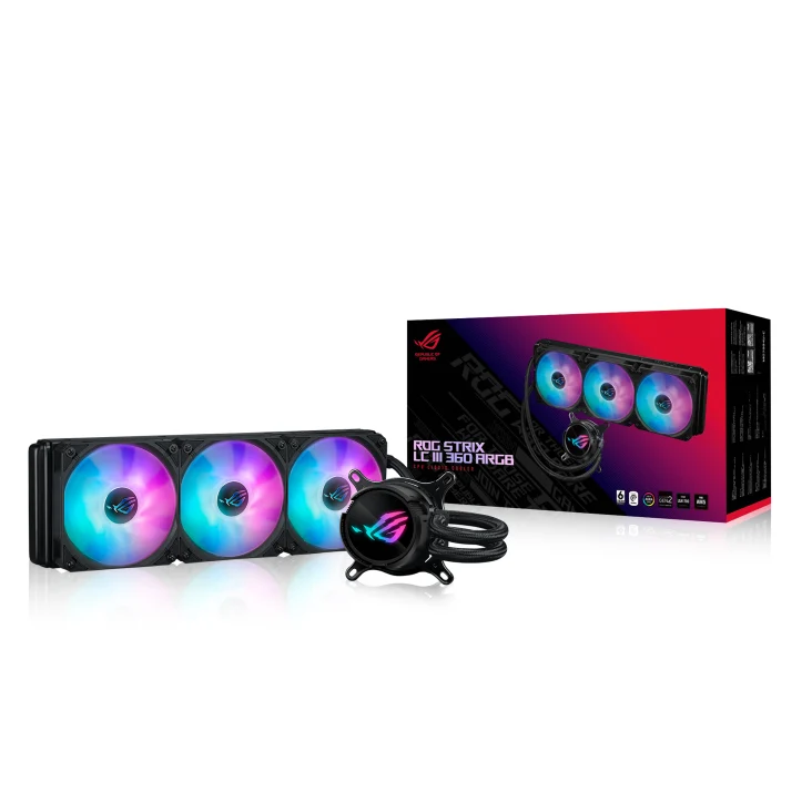 Asus ROG Strix LC III 360 RGB CPU Liquid Cooler (Black, White)