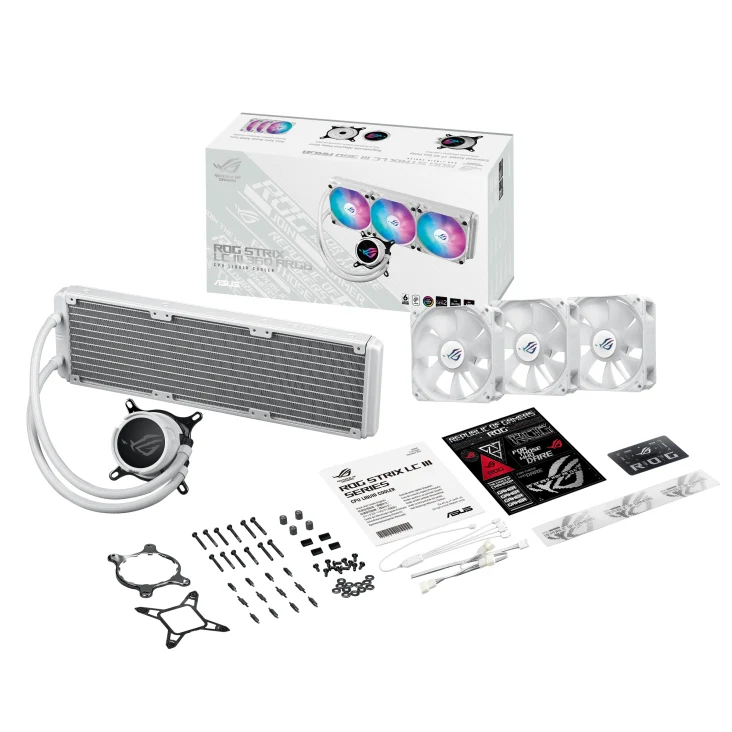 Asus ROG Strix LC III 360 RGB CPU Liquid Cooler (Black, White)