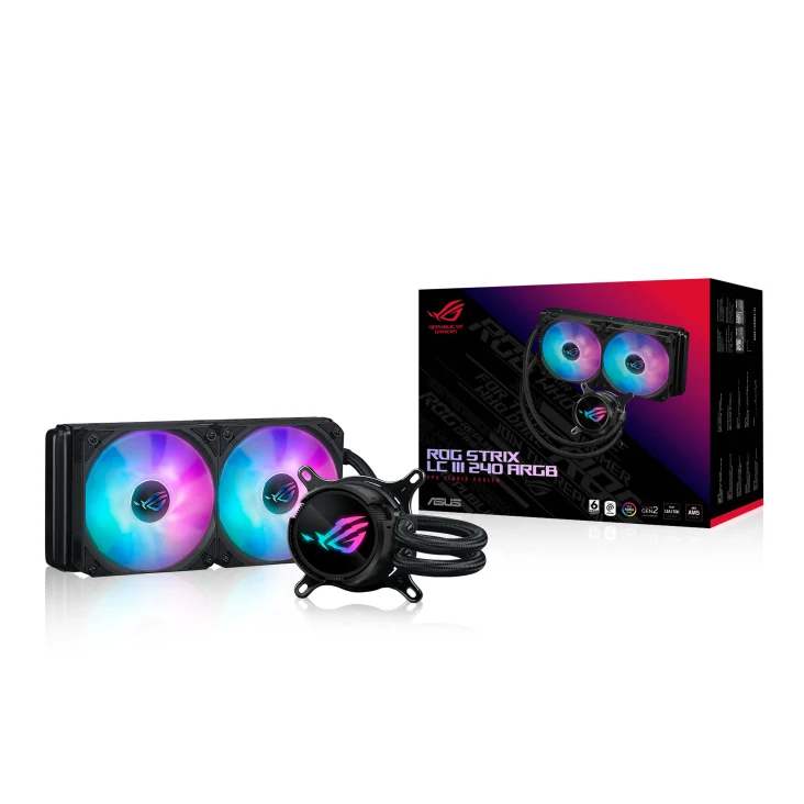 Asus ROG Strix LC III 240 RGB CPU Liquid Cooler (Black, White)