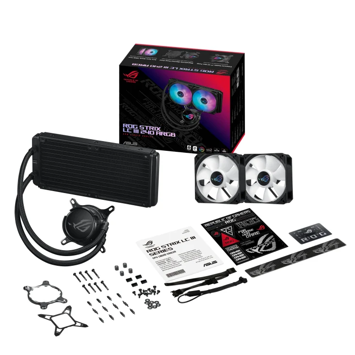 Asus ROG Strix LC III 240 RGB CPU Liquid Cooler (Black, White)