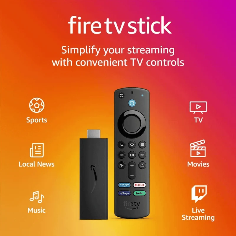 Amazon Fire TV Stick 4K With Alexa Voice Remote Wi-Fi 6