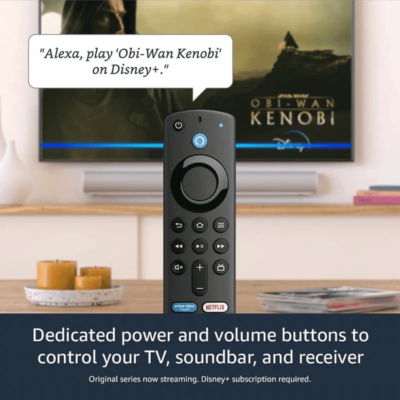 Amazon Fire TV Stick 4K With Alexa Voice Remote Wi-Fi 6