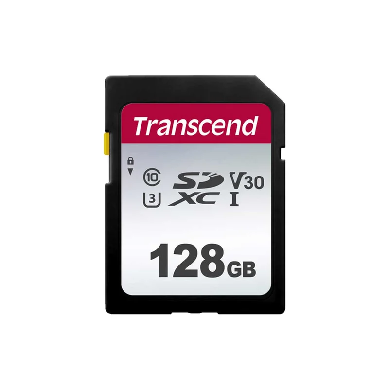 Transcend 300S SDXC UHS-I Class 10 U1 V10 100MB/S Read SD Card (64GB, 128GB)