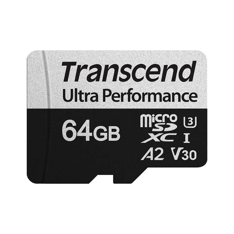 Transcend 340S Ultra Performance MicroSDXC UHS-I U3 V30 A2 160MB/S Read Memory Card For Gaming & App With SD Adapter (64GB, 128GB, 256GB)