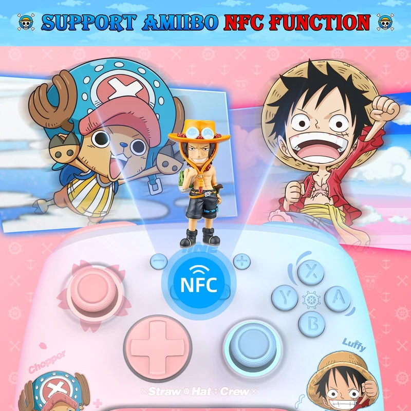 IINE Wireless Controller for N-Switch / N-Switch Lite / N-Switch OLED (Luffy & Chopper) (L909)