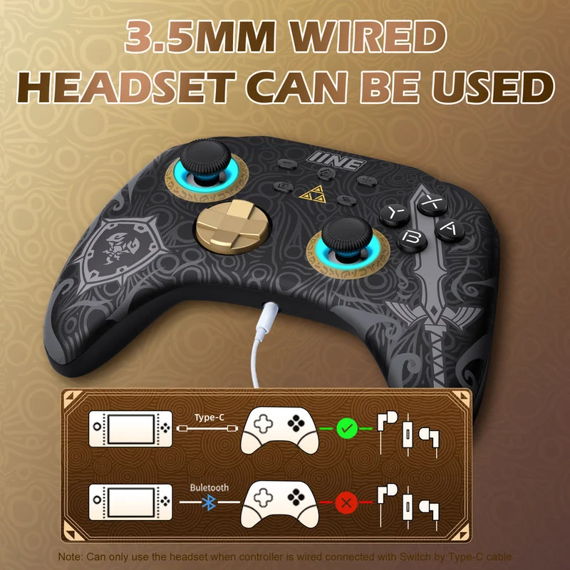 IINE Ares Zelda Wireless Pro Controller For N-Switch (L760)