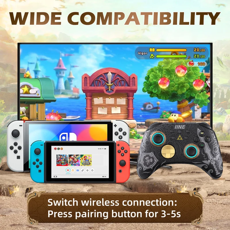 IINE Ares Zelda Wireless Pro Controller For N-Switch (L760)