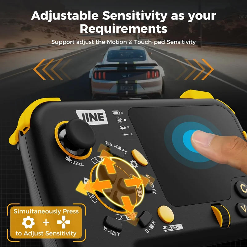 IINE Wireless Mouse-Pad Controller (Black) (L888)