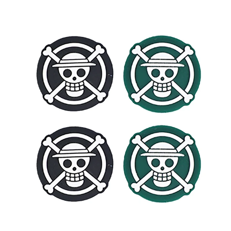 IINE One Piece Silicone Thumb Grip Caps For N-Switch (Skull) (L911)