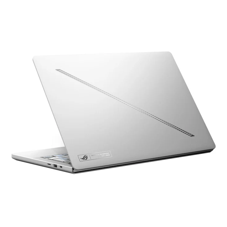 Asus ROG Zephyrus G14 GA403UI-QS065WS Gaming Laptop (Platinum White) | 14" 3K (2880x1800) OLED 120Hz | R9-8945HS | 32GB RAM | 1TB SSD | RTX 4070 | Windows 11 Home | ROG Zephyrus G14 Sleeve (2024) | ROG Impact Gaming Mouse | Type-C PD Adapter
