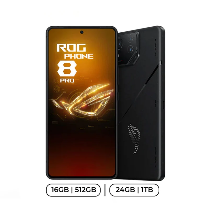 Asus ROG Phone 8 Pro Android 14 Snapdragon 8 Gen3 5G 6.78" FHD + Gaming Mobile (Black)