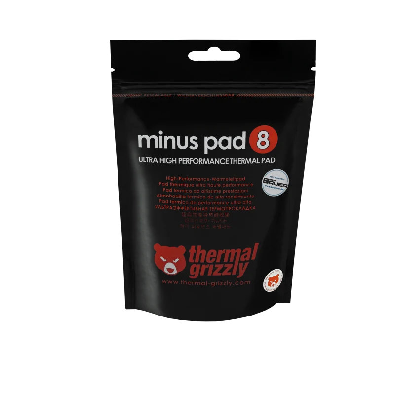 Thermal Grizzly Minus Pad 8 Ultra High Performance Thermal Pad - 120mm X 20mm X 1mm (TG-MP8-120-20-10-1R)