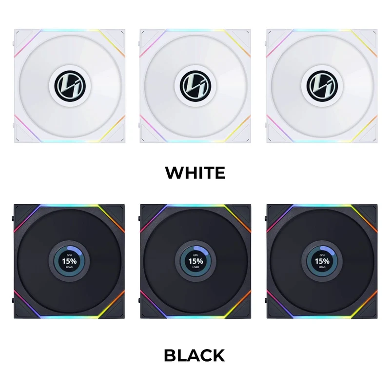 Lian Li Uni Fan TL LCD 120 RGB 120mm Fan Triple Pack With Controller