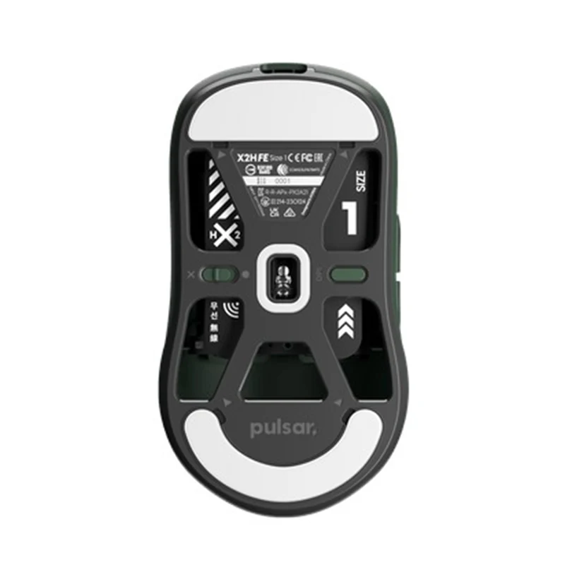 Pulsar X2H Ultralight Wireless Symmetrical eSports Mouse Founders Ed. Size 1 (Green) (PX2H14)
