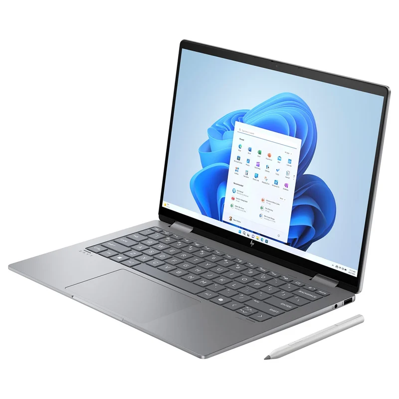 HP Envy X360 14-FC0066TU 2-in-1 Laptop (Meteor Silver) | 14.0" UWVA OLED (2880x1800) | Ultra 7-155U | 16GB RAM | 1TB SSD | Intel Integrated Graphics | Windows 11 Home | MS Office Home & Student 2021 | HP Prelude Topload Bag