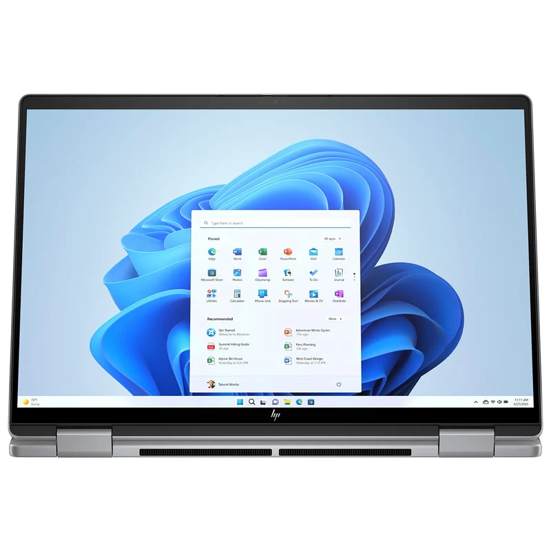 HP Envy X360 14-FC0066TU 2-in-1 Laptop (Meteor Silver) | 14.0" UWVA OLED (2880x1800) | Ultra 7-155U | 16GB RAM | 1TB SSD | Intel Integrated Graphics | Windows 11 Home | MS Office Home & Student 2021 | HP Prelude Topload Bag