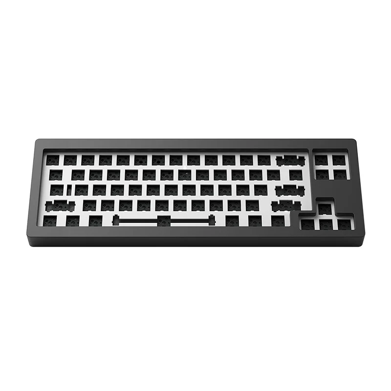 Monsgeek M7 VIA DIY Kit Aluminum CNC Wired RGB Hot-Swappable Mechanical Keyboard (Black, Purple, Silver)