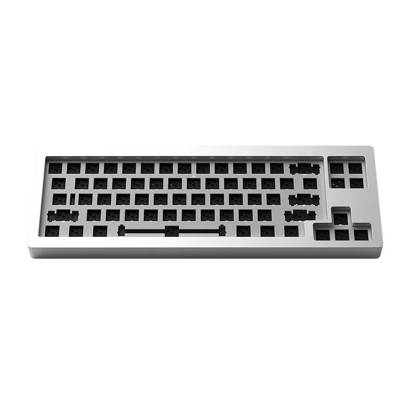 Monsgeek M7 VIA DIY Kit Aluminum CNC Wired RGB Hot-Swappable Mechanical Keyboard (Black, Purple, Silver)