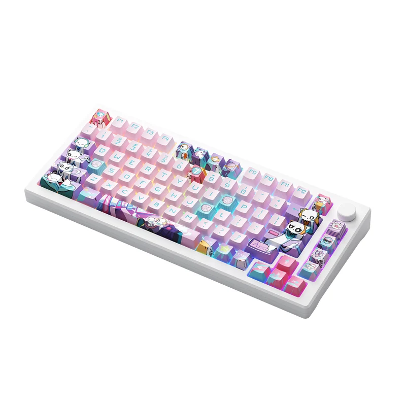 Akko 7th Anniversary MOD 007B HE PC Multi-Mode RGB Hot-Swappable Mechanical Keyboard (Kailh Sakura Pink Magnetic Switch)