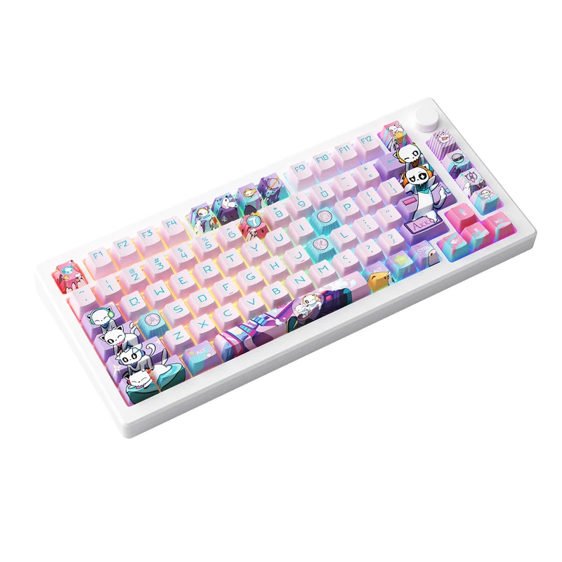 Akko 7th Anniversary MOD 007B HE PC Multi-Mode RGB Hot-Swappable Mechanical Keyboard (Kailh Sakura Pink Magnetic Switch)
