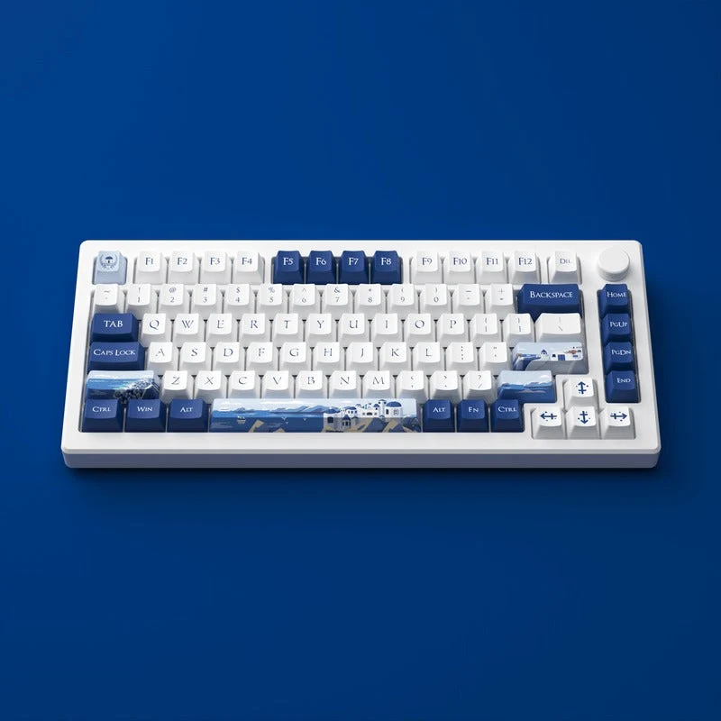 Akko MOD 007B HE PC Santorini Tri-Mode RGB Hot-Swappable Mechanical Keyboard (Kailh Sakura Pink Magnetic Switch)