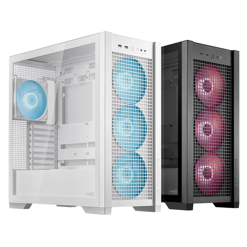Asus TUF Gaming GT302 ARGB Fans Gaming Case (Black, White)