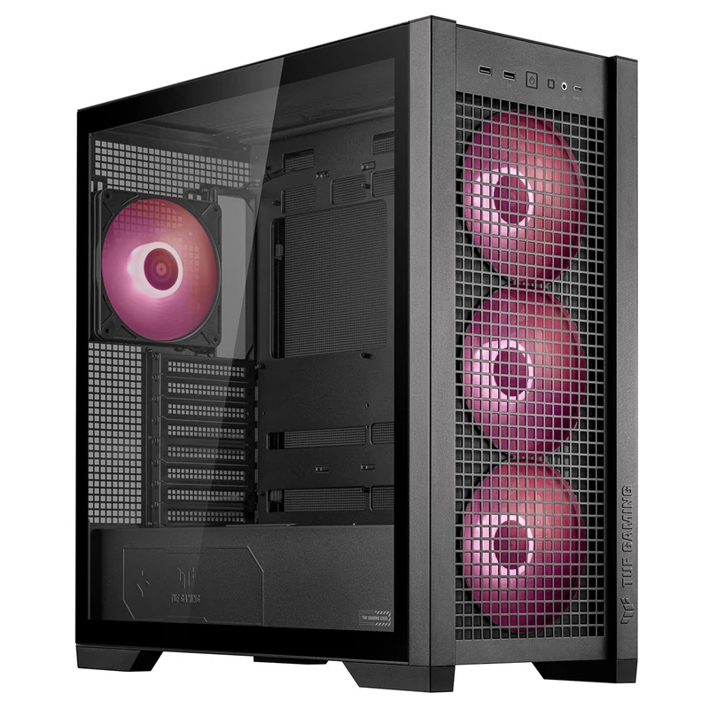 Asus TUF Gaming GT302 ARGB Fans Gaming Case (Black, White)