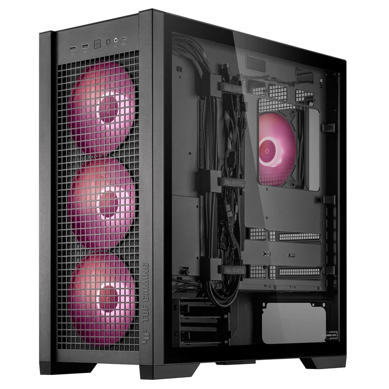 Asus TUF Gaming GT302 ARGB Fans Gaming Case (Black, White)
