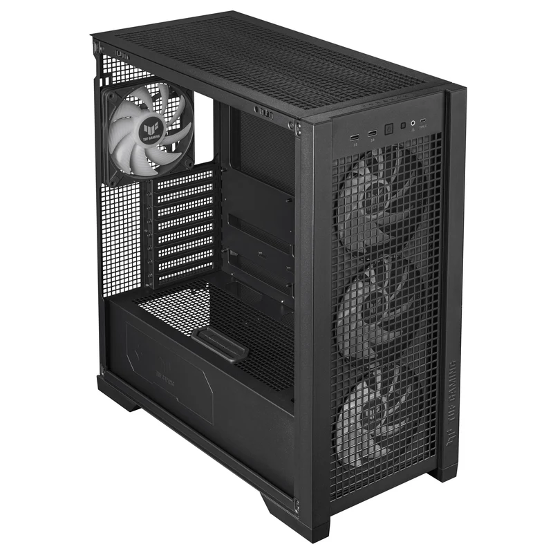 Asus TUF Gaming GT302 ARGB Fans Gaming Case (Black, White)