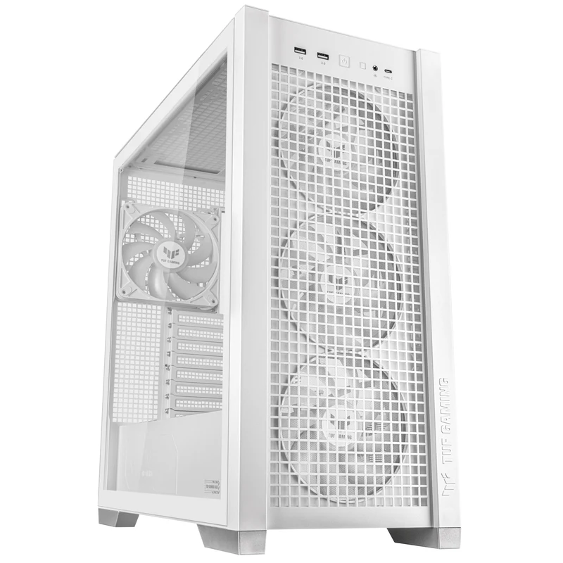 Asus TUF Gaming GT302 ARGB Fans Gaming Case (Black, White)